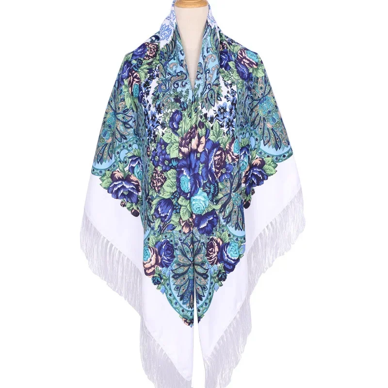 Duża etniczna kwadratowa chust – Woven Scarf Blanket recenzja i cena