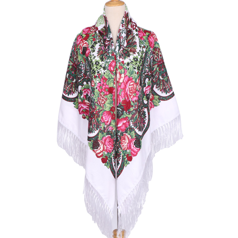Duża etniczna kwadratowa chust – Woven Scarf Blanket recenzja i cena