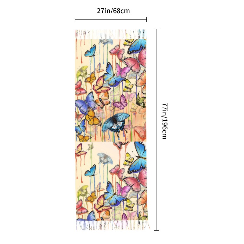 Retro Zimowy Szal Kaszmirowy z – Woven Scarf Blanket recenzja i cena
